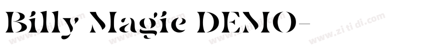 Billy Magie DEMO字体转换